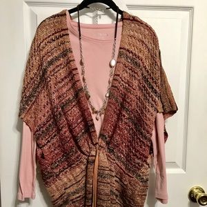 Sweater and long sleeve top.